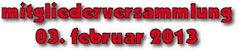 mitgliederversammlung